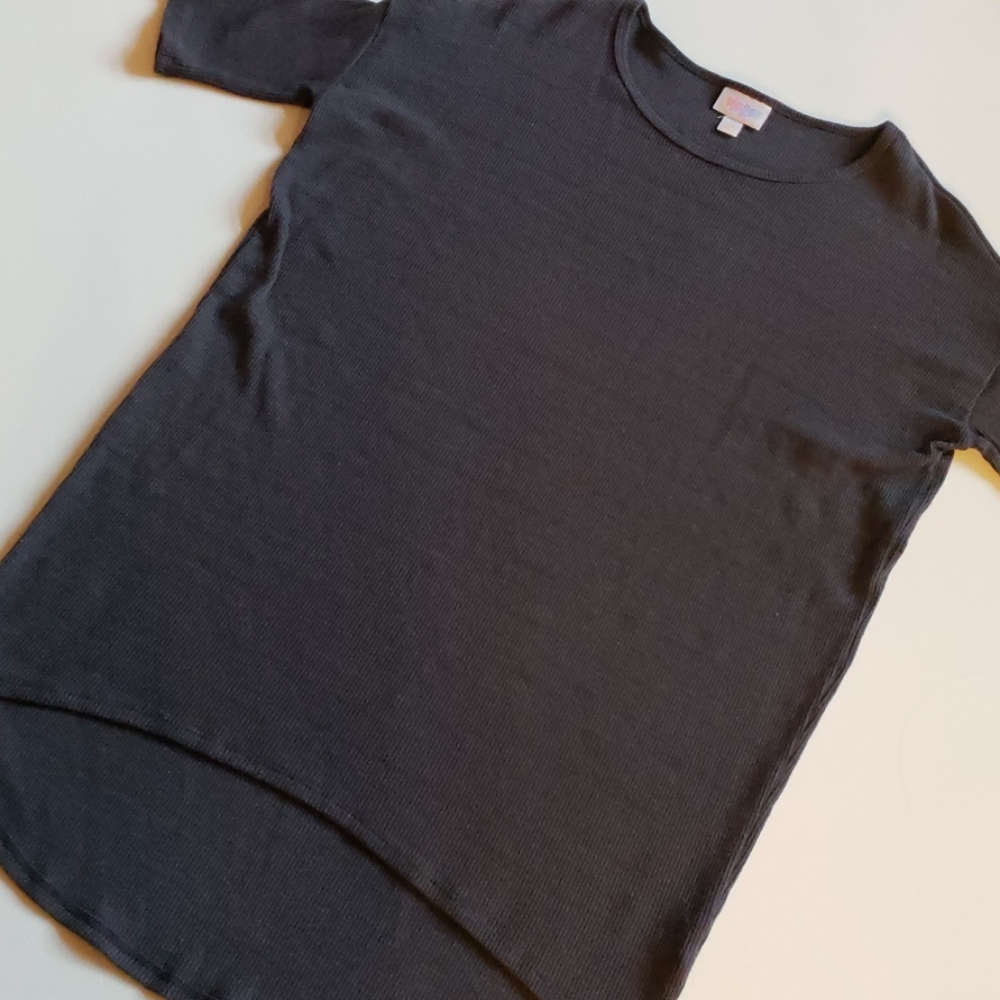 LuLaRoe Ribbed Charcoal Irma
